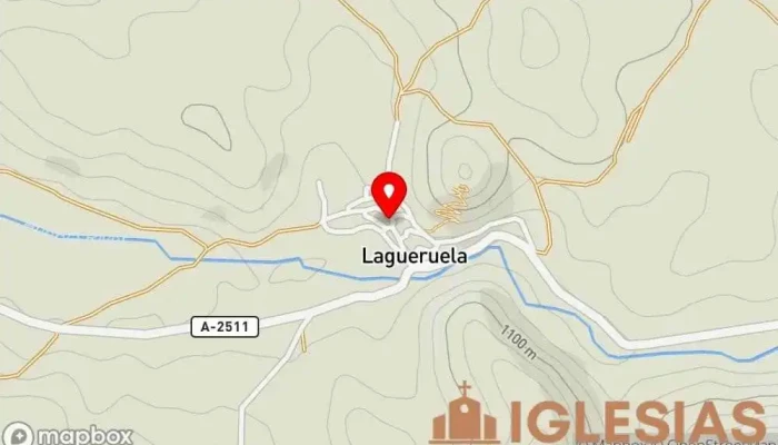 mapa de Iglesia de San Pedro Iglesia católica en Lagueruela