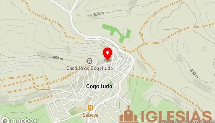 mapa de Iglesia de San Pedro Iglesia católica en Cogolludo