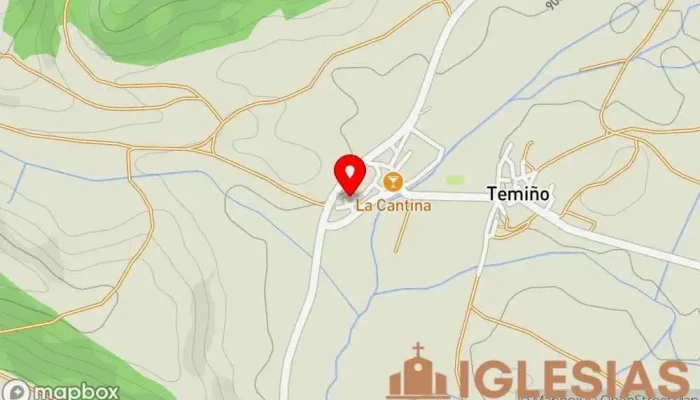 mapa de Iglesia de San Pedro y de San Pablo Iglesia católica en Temiño
