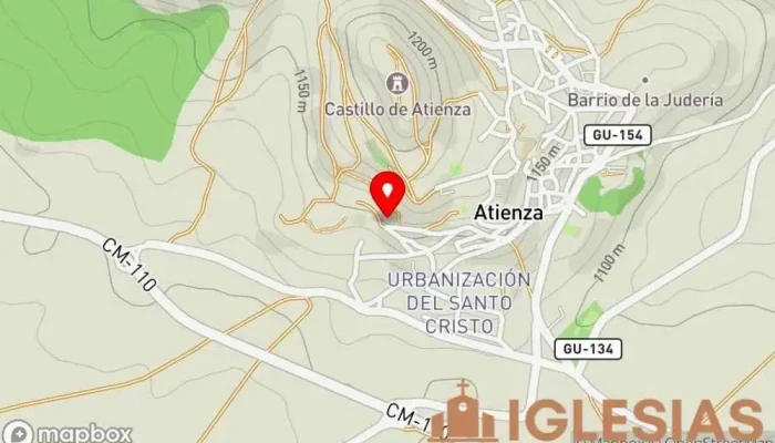 mapa de Iglesia de San Salvador Iglesia en Atienza