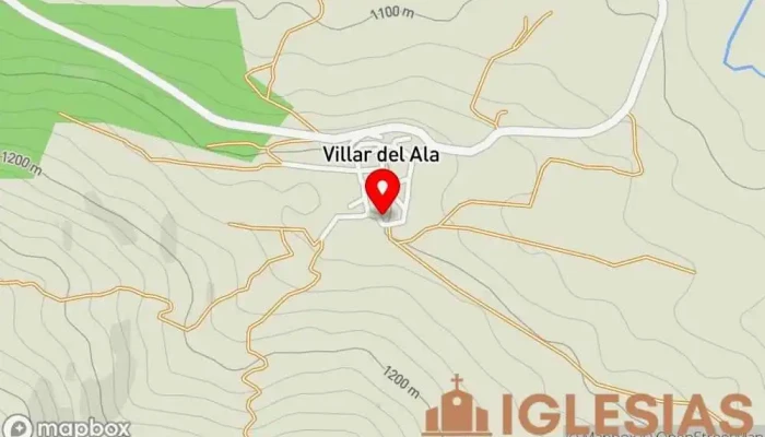 mapa de Iglesia de San Salvador Villar del Ala Iglesia en Villar del Ala