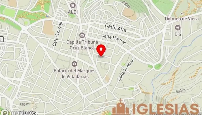mapa de Iglesia de San Zoilo Monumento, Atracción turística en Antequera