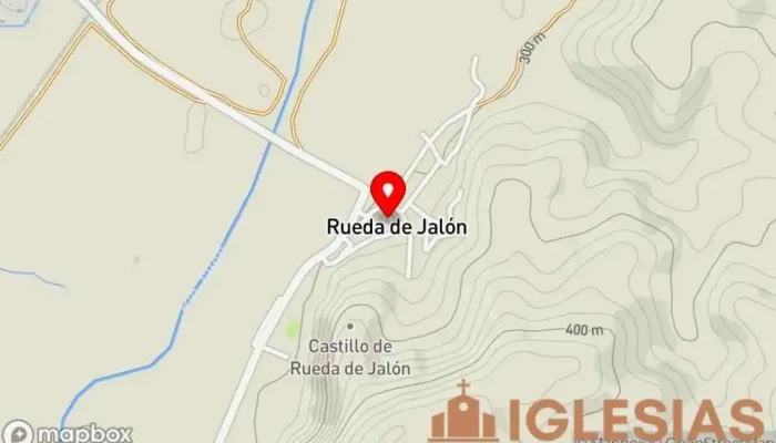 mapa de Iglesia de Santa Ana Iglesia católica en Rueda de Jalón