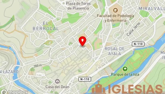 mapa de Iglesia de Santa Ana Iglesia católica, Iglesia en Palencia