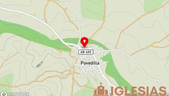 mapa de Iglesia de Santa Catalina Iglesia en Povedilla