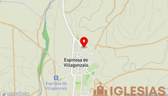 mapa de Iglesia de Santa Cecilia Iglesia católica en Espinosa de Villagonzalo