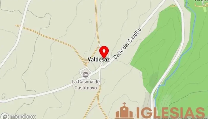 mapa de Iglesia de Santa Cristina Iglesia en Valdesaz