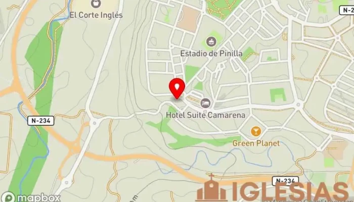 mapa de Iglesia de Santa Emerenciana de Teruel Iglesia en Teruel
