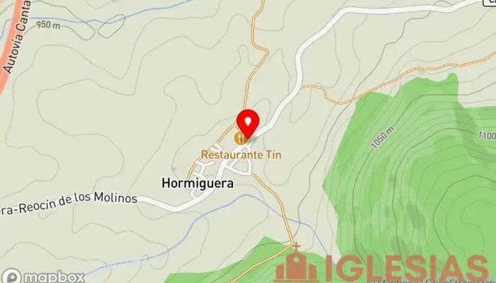mapa de Iglesia de Santa Juliana Iglesia en Hormiguera