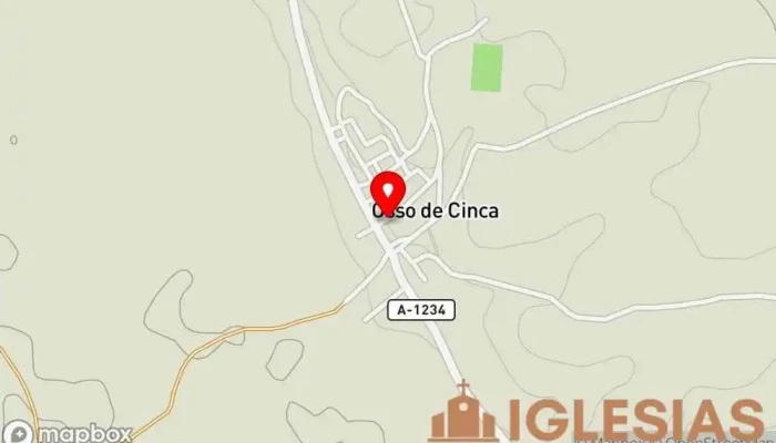 mapa de Iglesia de Santa Margarita de Osso de Cinca Iglesia católica en Osso de Cinca