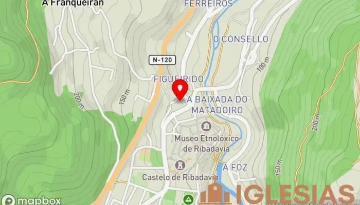 mapa de Iglesia de Santa María de Oliveira Iglesia en Ribadavia
