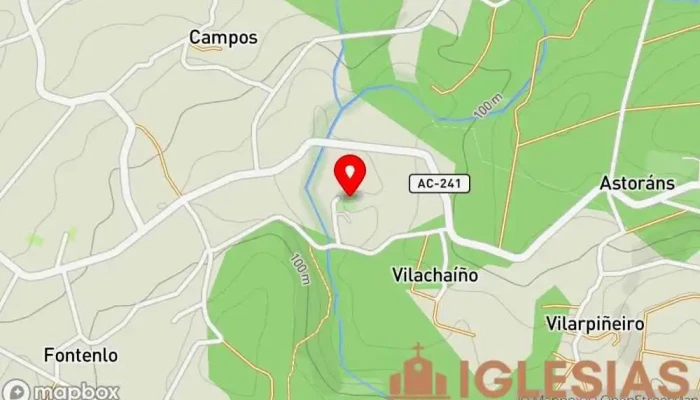 mapa de Iglesia de Santa María de Teo Iglesia en Teo
