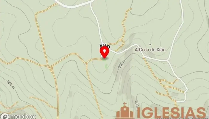 mapa de Iglesia de Santa María de Xián Iglesia católica en Taboada