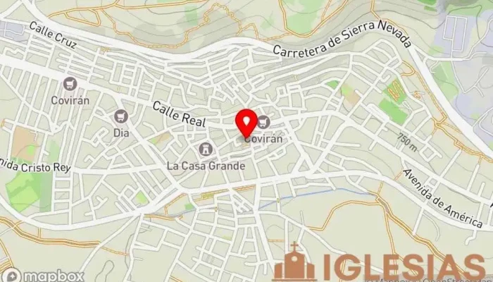 mapa de Iglesia de Santa María la Mayor Iglesia en Padul