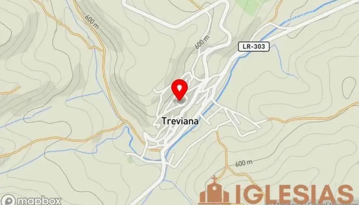 mapa de Iglesia de Santa María la Mayor Iglesia en Treviana
