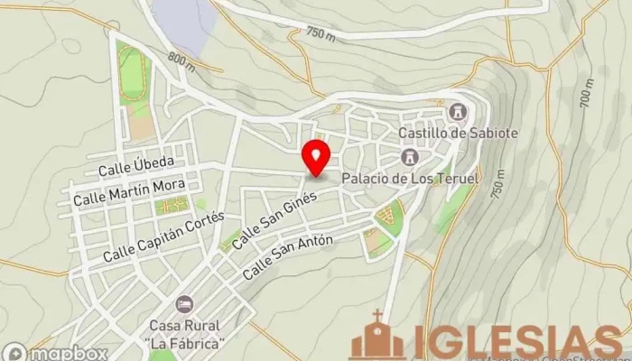 mapa de Iglesia de Santa María Iglesia en Sabiote