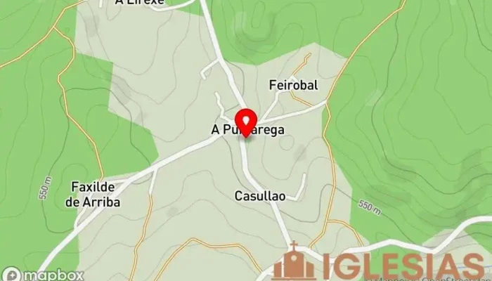 mapa de Iglesia de Santa Mariña da Pumarega Iglesia en Castroverde
