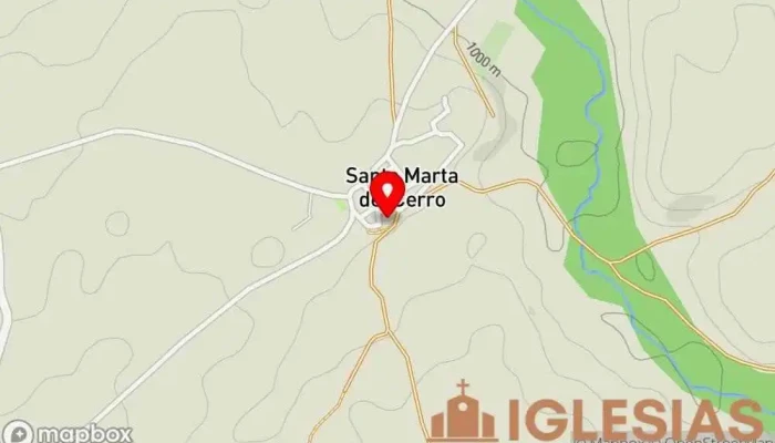 mapa de Iglesia de Santa Marta Iglesia en Santa Marta del Cerro