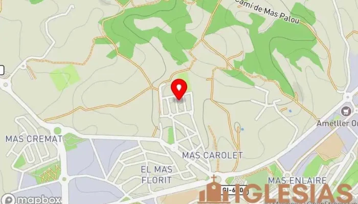 mapa de Iglesia de Santa Teresa Iglesia católica en Blanes