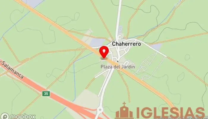 mapa de Iglesia de Santiago Apóstol Lugar de culto en Chaherrero