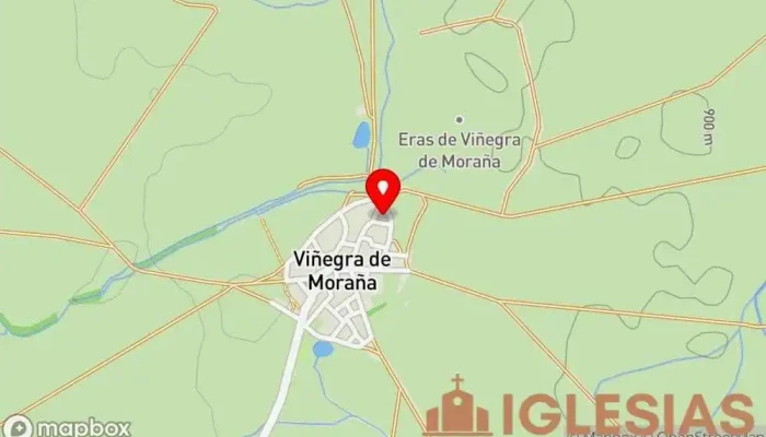 mapa de IGLESIA DE SANTO DOMINGO DE GUZMÁN Iglesia en Viñegra de Moraña
