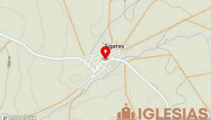 mapa de IGLESIA DE SANTO DOMINGO DE GUZMÁN Iglesia en Sigeres