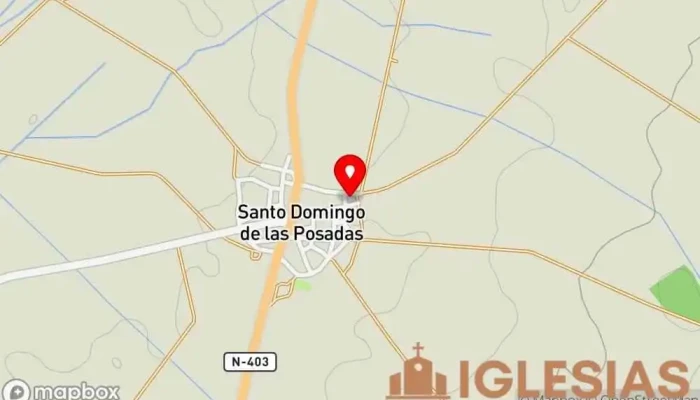 mapa de Iglesia de Santo Domingo de las Posadas Iglesia en Santo Domingo de las Posadas