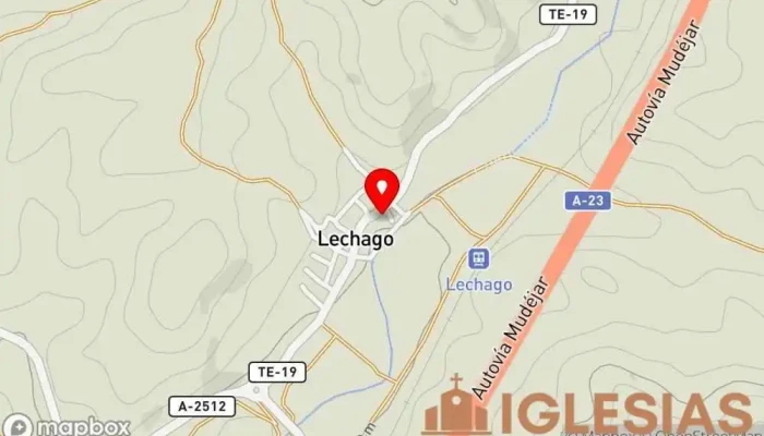 mapa de Iglesia de Santo Domingo de Silos de Lechago Iglesia en Lechago