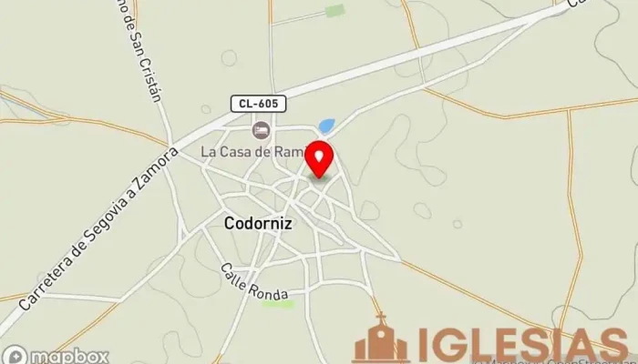 mapa de Iglesia de Santo Domingo de Silos Iglesia católica en Codorniz