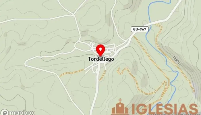 mapa de Iglesia de Santo Tomás de Aquino Parroquia en Tordellego