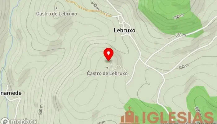 mapa de Iglesia de Santo Tomás de Lebruxo Iglesia en Baralla
