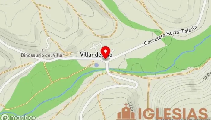 mapa de Iglesia de Villar del Río Iglesia católica en Villar del Río