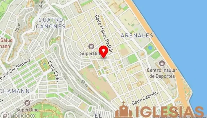 mapa de Iglesia Del Espiritu Santo Iglesia en Las Palmas de Gran Canaria