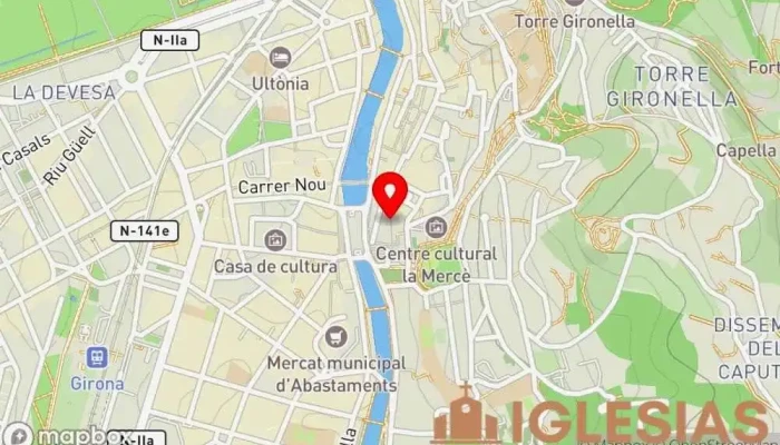 mapa de Iglesia del Sagrado Corazón Gerona Iglesia católica en Girona