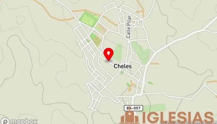 mapa de Iglesia del Santo Cristo de la Paz Iglesia en Cheles