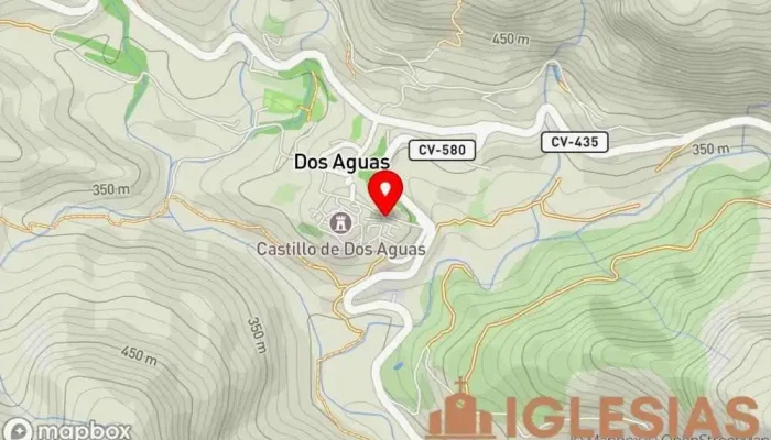 mapa de Iglesia Dos Aguas Lugar de interés histórico en Dos Aguas