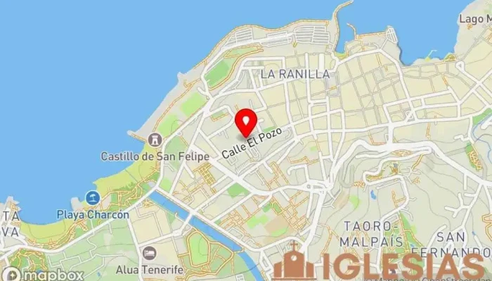 mapa de Iglesia Escandinava Iglesia, Atracción turística en Puerto de la Cruz