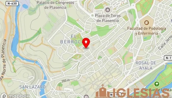 mapa de Iglesia Escobar Juan Antonio Iglesia en Plasencia
