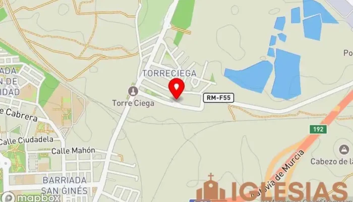 mapa de Iglesia Evangelica Aposento Alto Iglesia evangélica en Cartagena