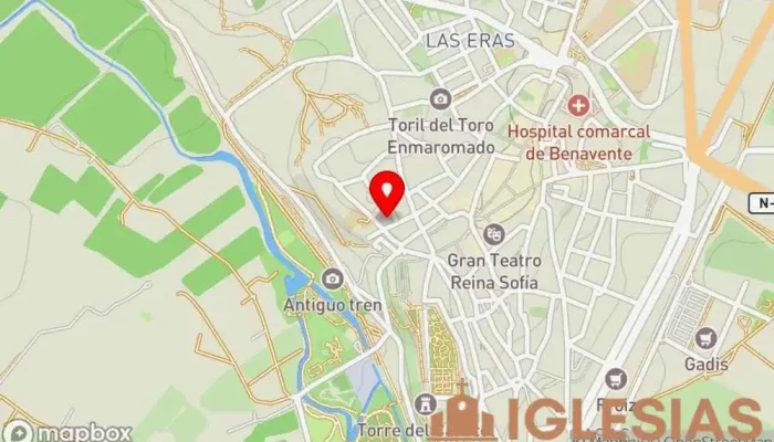 mapa de Iglesia Evangelica Asambleas de Hermanos Lugar de culto en Benavente