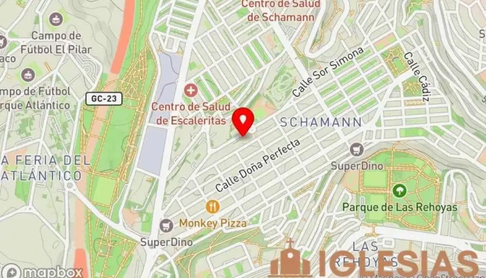 mapa de Iglesia Evangélica Bautista de Las Palmas de Gran Canaria Iglesia evangélica en Las Palmas de Gran Canaria