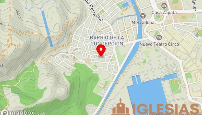 mapa de IGLESIA EVANGÉLICA BAUTISTA Iglesia evangélica en Cartagena