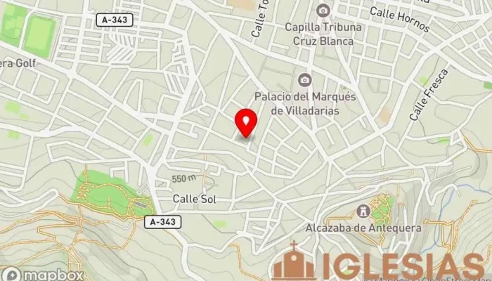 mapa de Iglesia Evangélica Comunidad Cristiana de Antequera Iglesia evangélica en Antequera