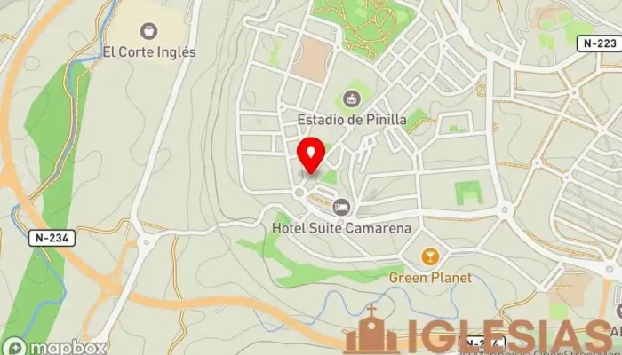 mapa de Iglesia Evangélica de Teruel Iglesia cristiana en Teruel
