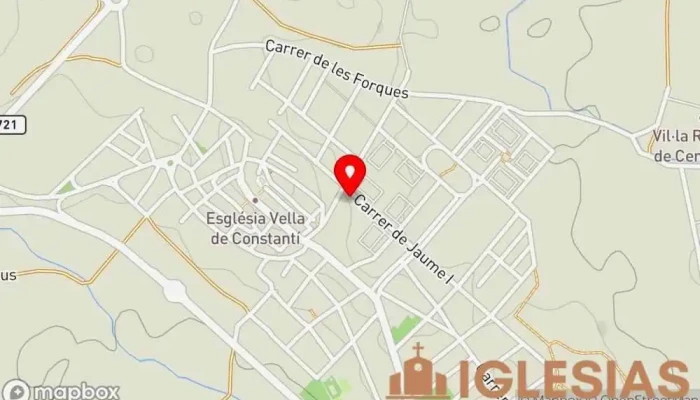 mapa de Iglesia Evangelica Filadelfia Constantí Iglesia en Constantí