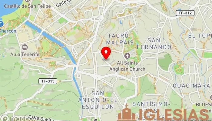 mapa de Iglesia evangelica Organización religiosa en Puerto de la Cruz