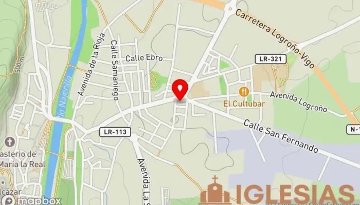 mapa de Iglesia evangélica Najera luz del mundo Iglesia de las Asambleas de Dios en Nájera
