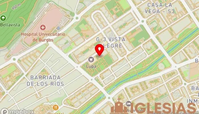 mapa de Iglesia Hermano San Rafael Iglesia católica, Parroquia en Burgos
