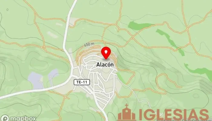 mapa de Iglesia Iglesia en Alacón