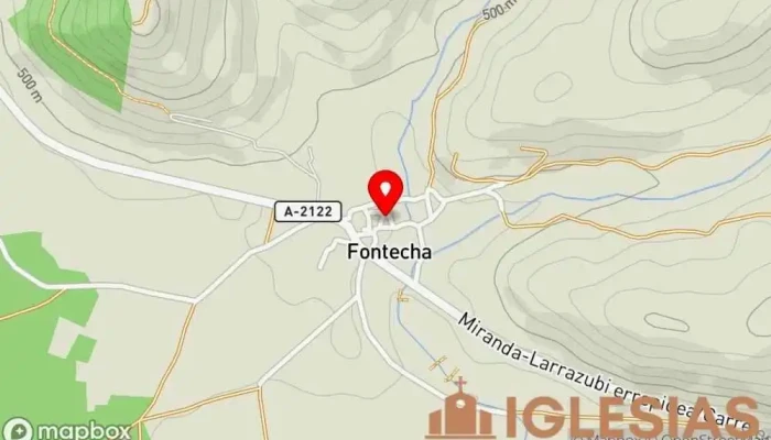 mapa de Iglesia Capilla en Fontecha